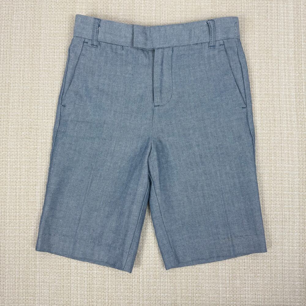 Monsoon Boys Blue‎ Chino Flat Front Shorts Size 7